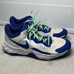 NIKE FLY BY MID 3 Basketball Shoes White Blue Sneakers DD9311-102 Mens Size 13